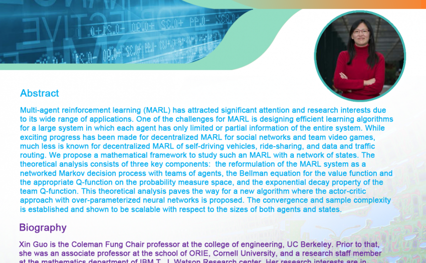 CUHK DISTINGUISHED LECTURES IN QUANTITATIVE FINANCE ON 23 APR 2022